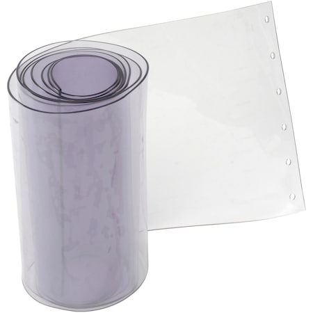 Global Industrial Replacement 12in x 10' Standard Clear Strip for Strip Curtain Doors 786CP5